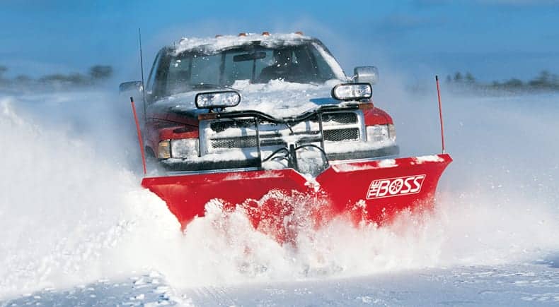 truck plowing snow