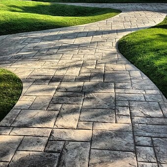 custom stone walkway